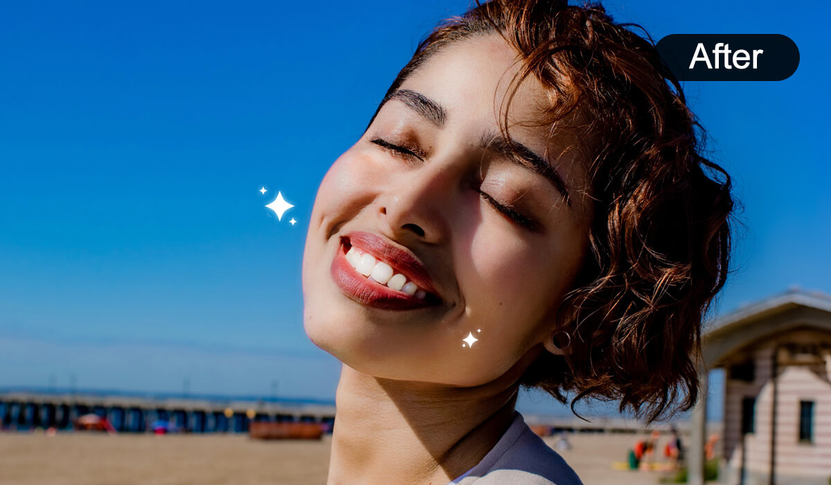 Retouche Instantanée des Dents sur Photo