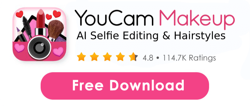 YouCam Makeup is the best face editing app for photo face filters, blemish removal and hairstyles to edit and snap your everyday selfies.