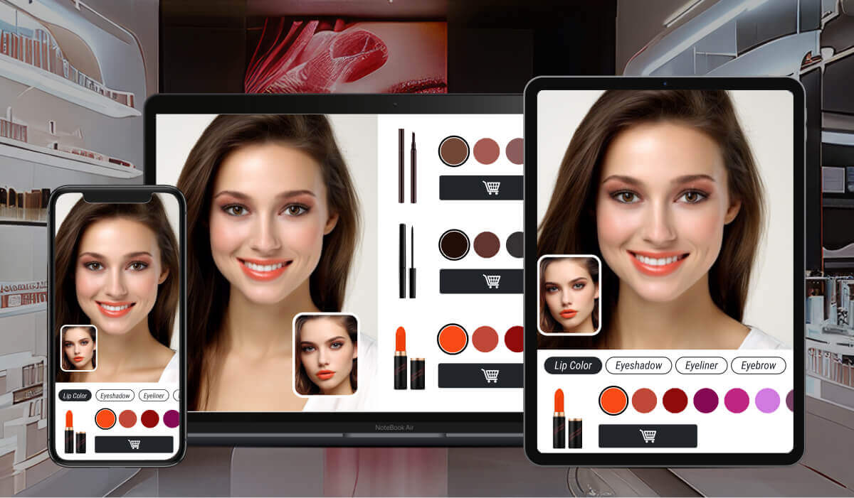 Reibungslose Omnichannel-Lösung für KI-Make-up-Übertragung