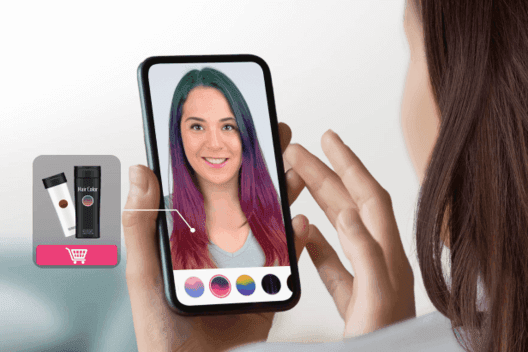 Simulateur de couleur de cheveux