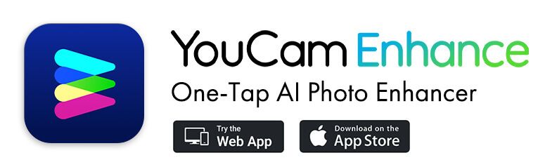 Download the best AI photo editor app for iPhone, YouCam Enhance, for free.