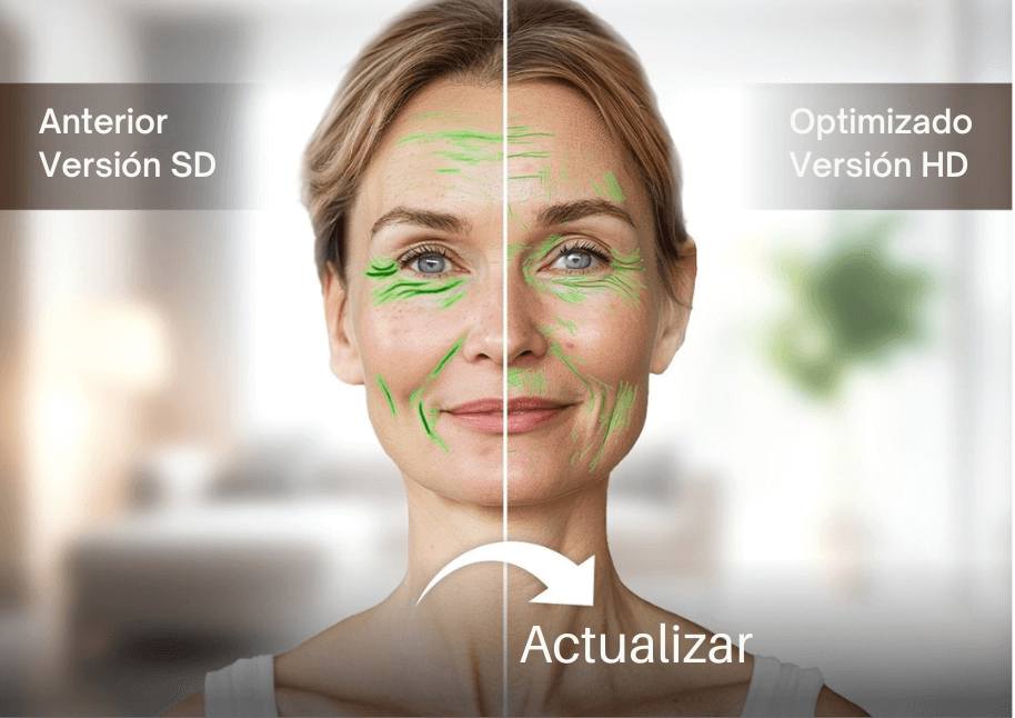 Nuevo! Análisis de piel HD AI con resultado detallado