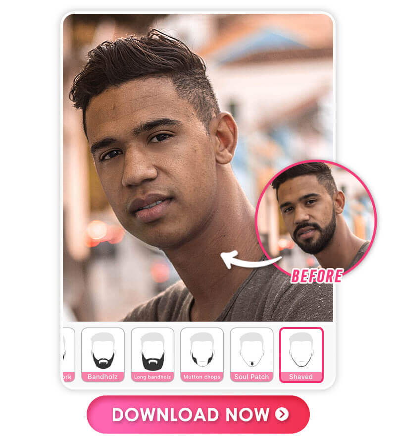 Best app to try no beard filter to remove beard on photos.