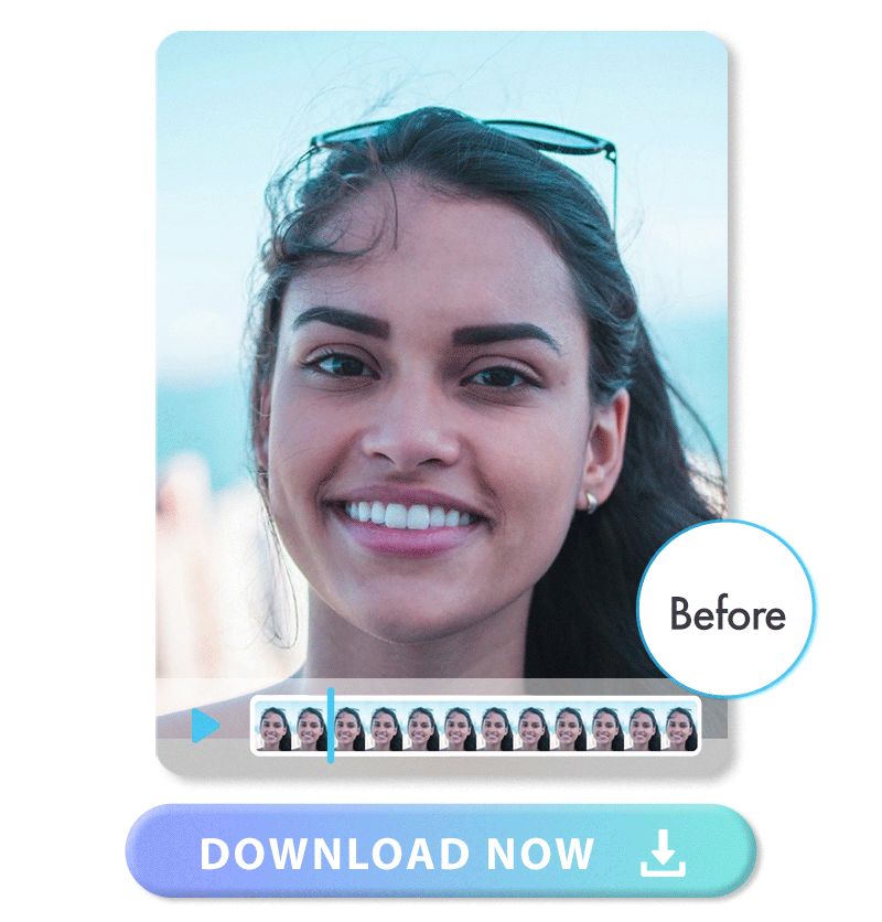 Remove blemishes and spots on face for your videos with the best free video editing app, YouCam Video.