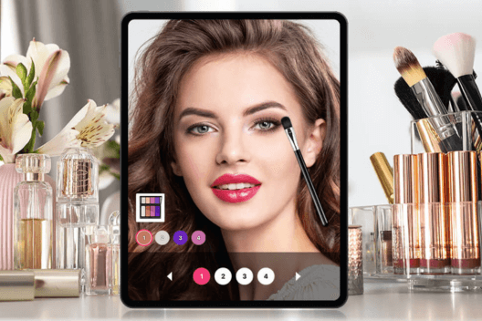 Tutoriel de maquillage en RA