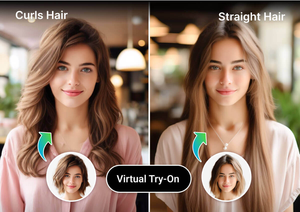 Extensión de pelo con IA