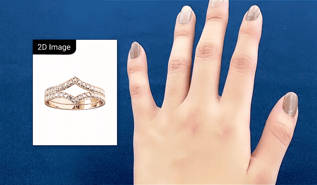 Crea pruebas virtuales de anillos con imágenes 2D o modelos 3D