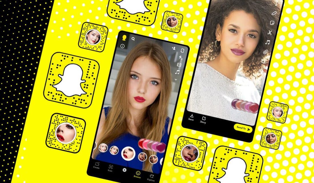 Snapchat AR 虛擬試妝
