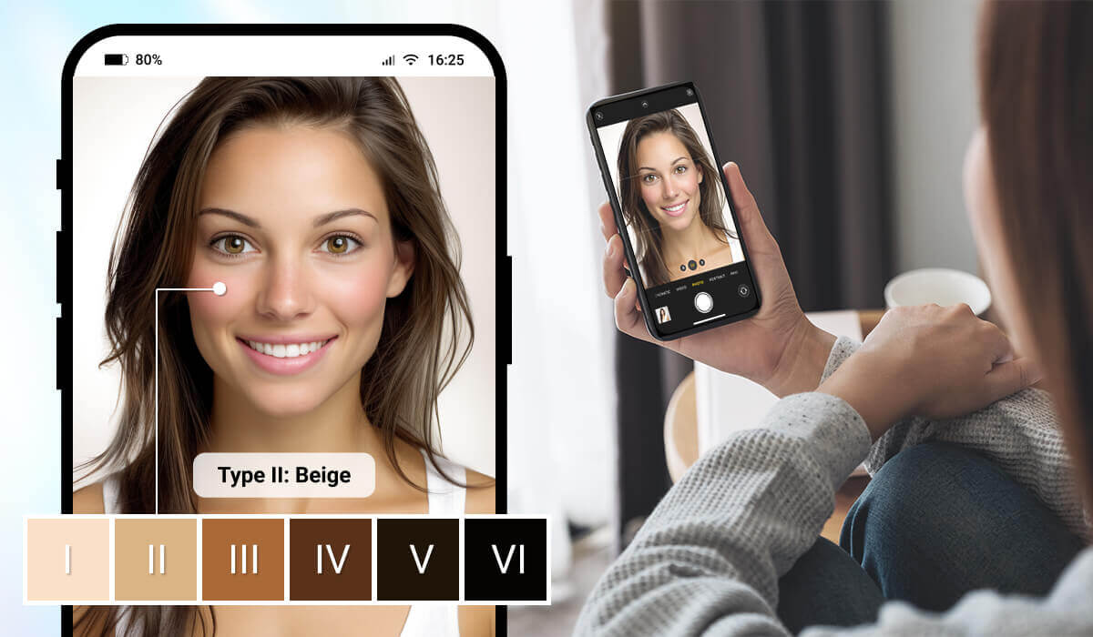 Analisi Tipo di Pelle Fitzpatrick AI in Tempo Reale con un Semplice Selfie