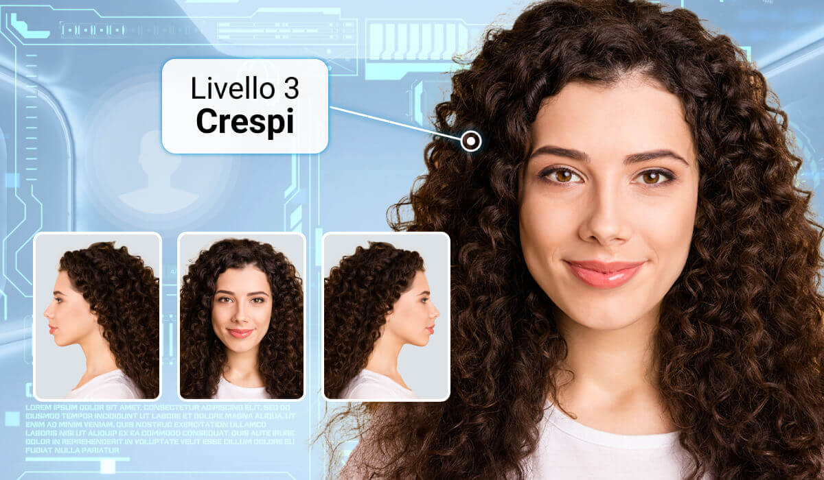 Analisi Tipi di Capelli Crespi a 180° con Solo 3 Foto
