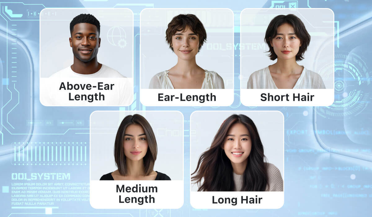 Detección de longitud del cabello con IA