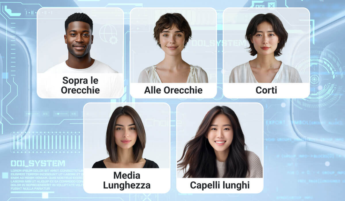 Rilevazione Lunghezza Capelli AI: Identifica 5 Lunghezze Distinte