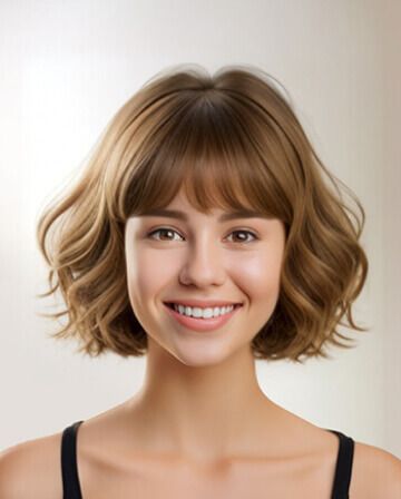 Female Hairstyle- Bobcut Wavy