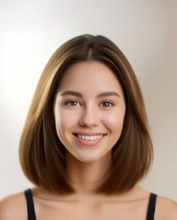 Female Hairstyle- Medium Straight