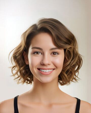 Female Hairstyle- Bobcut Curly