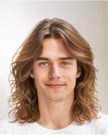 Male Hairstyle- Long Wavy