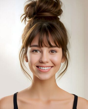 Female Hairstyle-Messy Bun