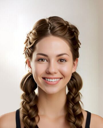 Female Hairstyle- Two Braids