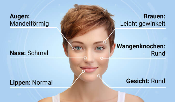 Analysieren Sie die Gesichtsmerkmale