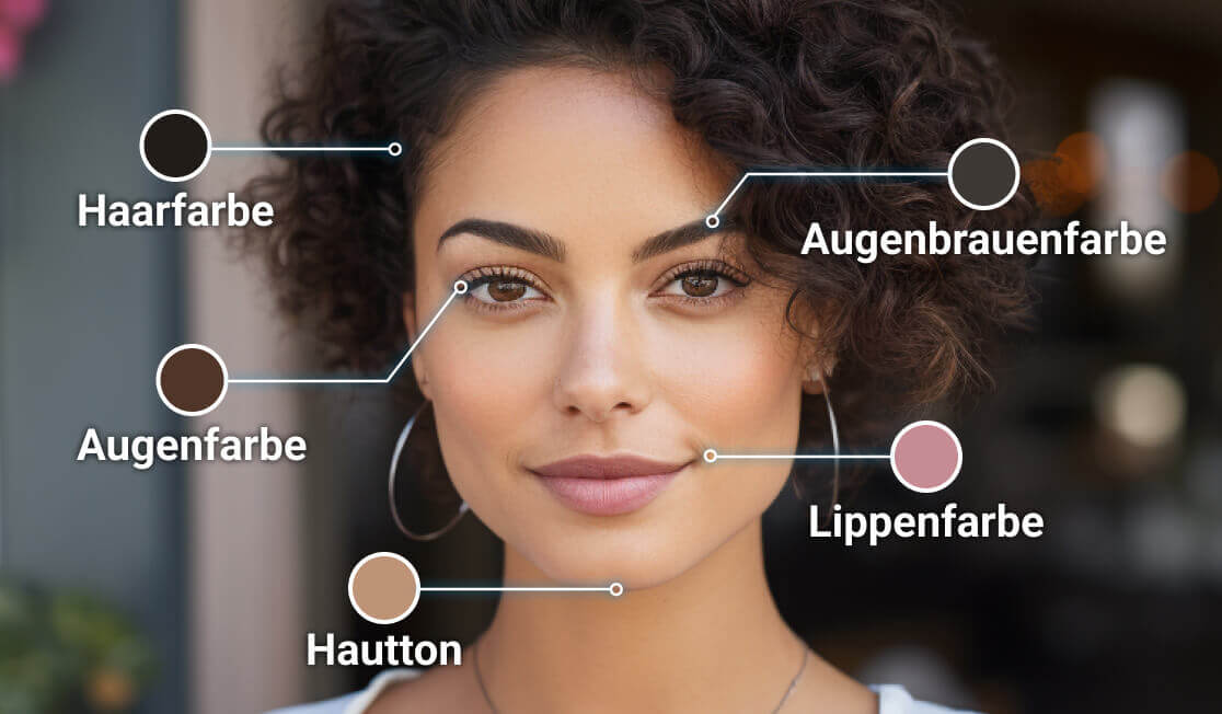KI-Analyse der Gesichtsfarbe und des Hauttons