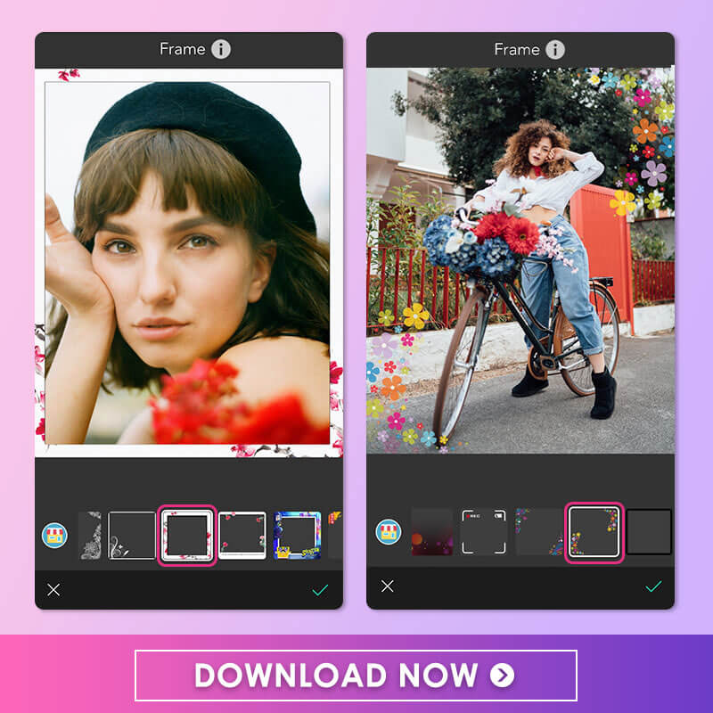 Ajoutez des cadres classiques pour le printemps avec une appli gratuite