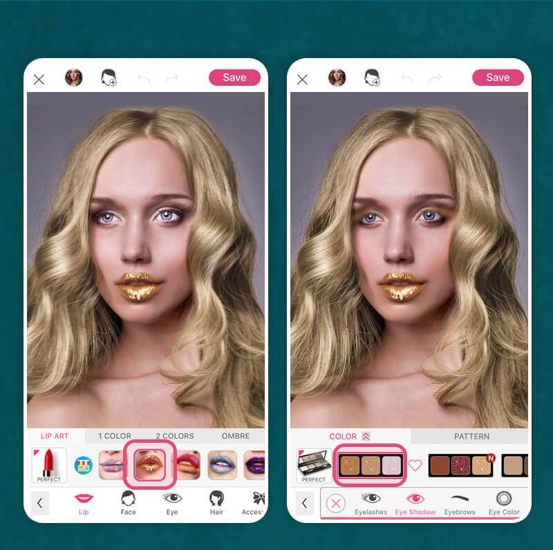 打造閃亮金色唇色