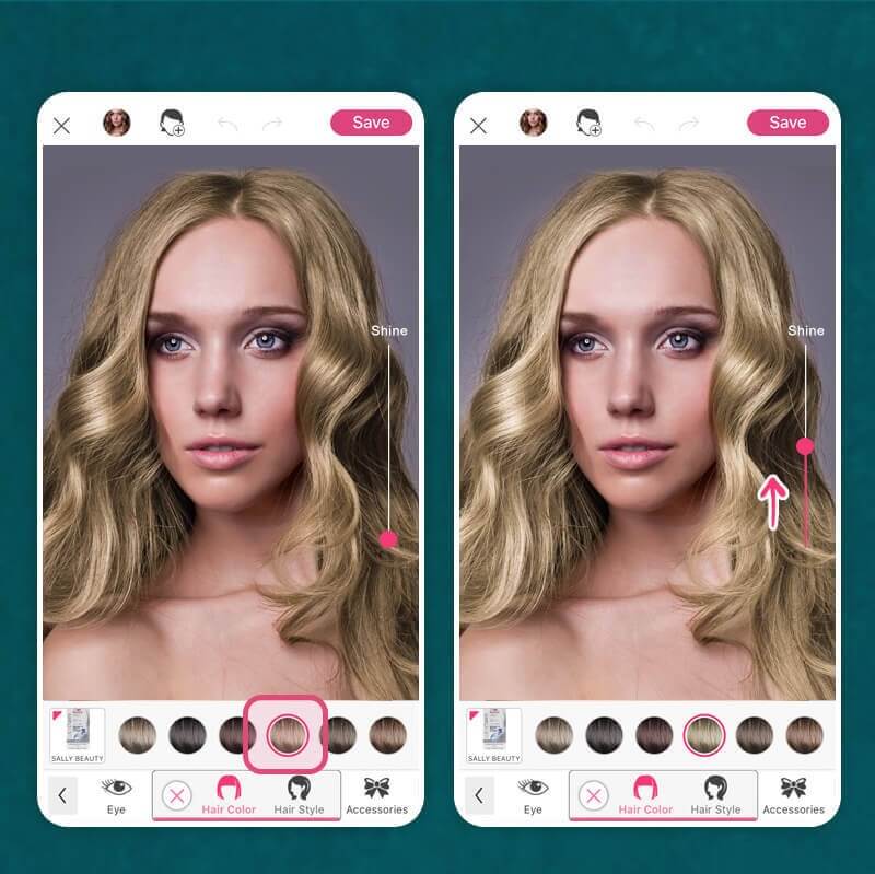 模仿安潔莉娜裘莉的閃亮金髮