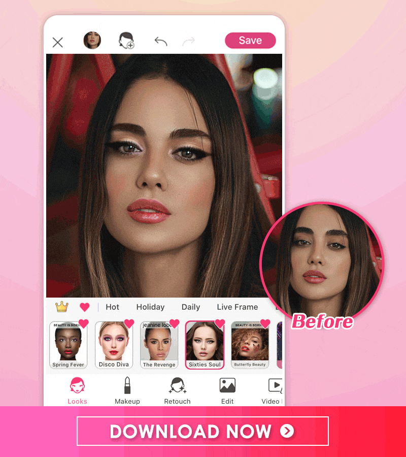 YouCam Makeup is the best free makeup filter app to try thousands of trendy beauty filters for free.