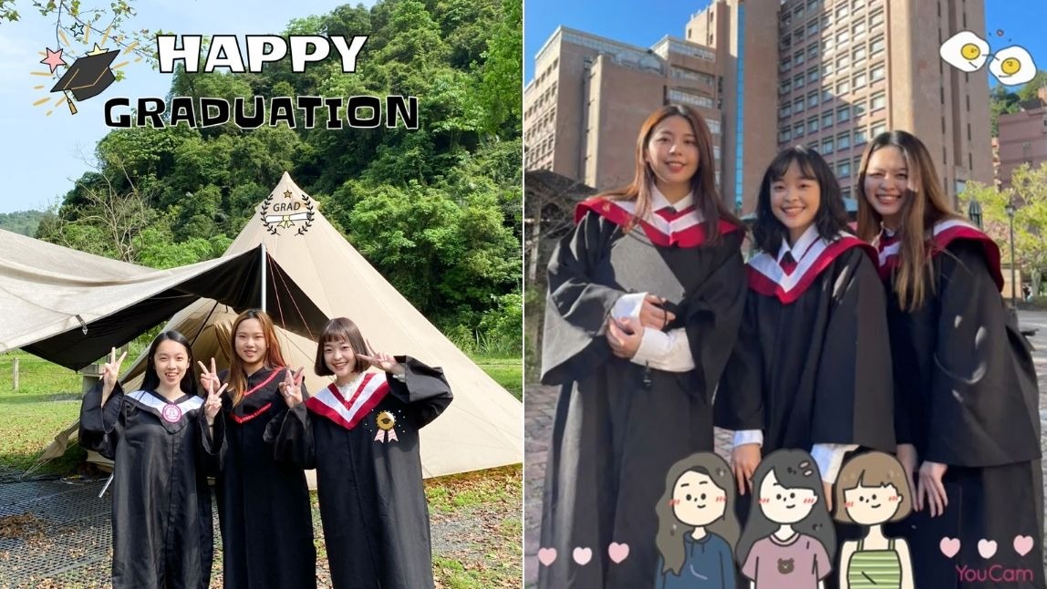 超ㄎㄧㄤ「閨蜜畢業照」拍照姿勢＆後製教學！拍照App讓你的學士服照獨一無二