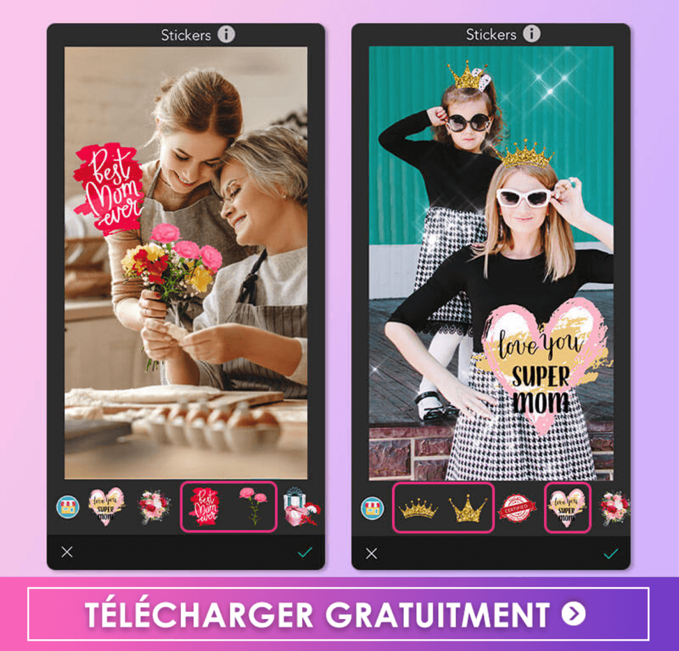 Cadeau Fête des Mères - photo personnalisée YouCam Perfect Cadeau Fête des Mères - photo personnalisée