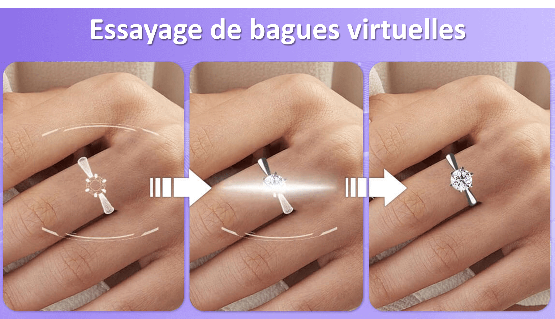 Essayage de bagues virtuelles