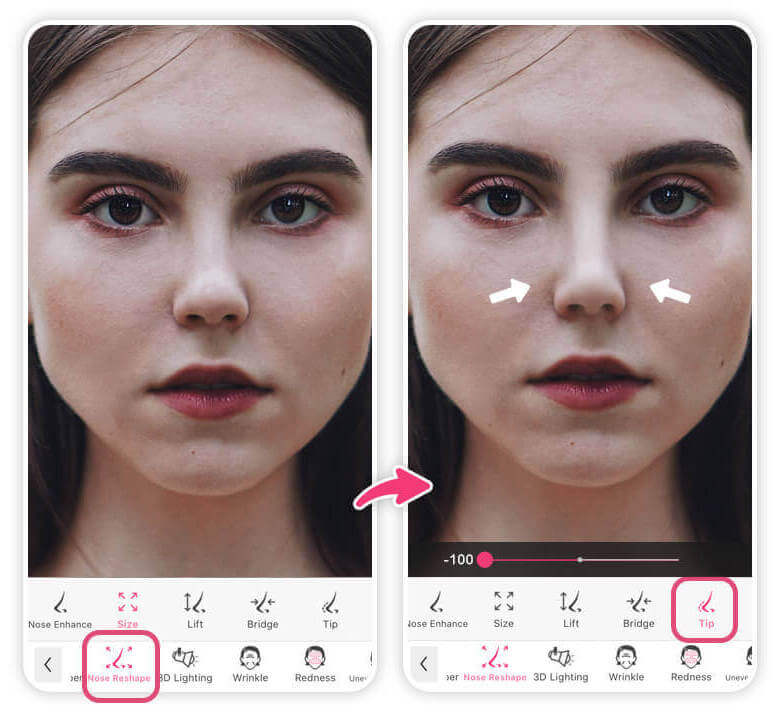 4 Meilleures applis pour refaire son nez simulation en 2023 PERFECT