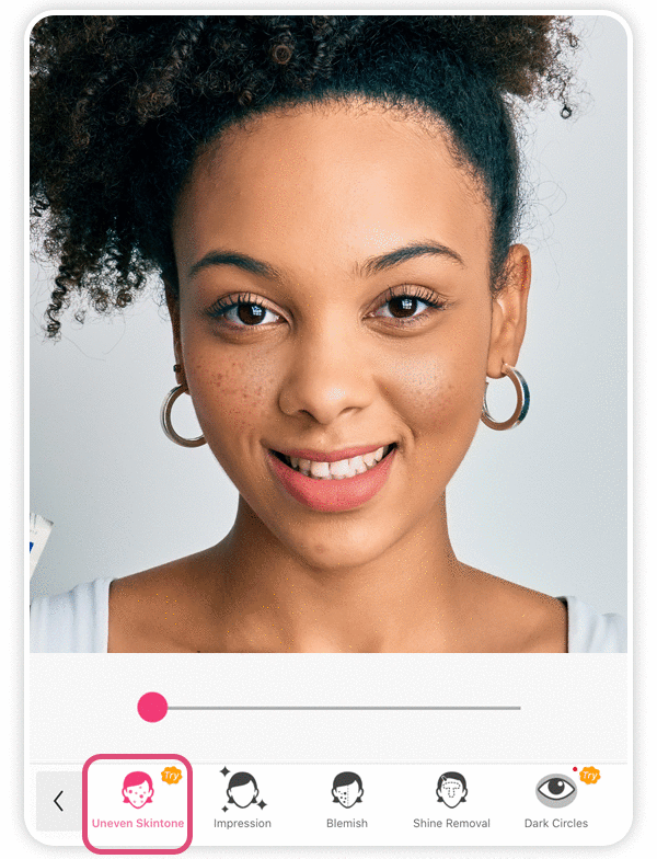 application pour enlever les cernes et lisser la peau