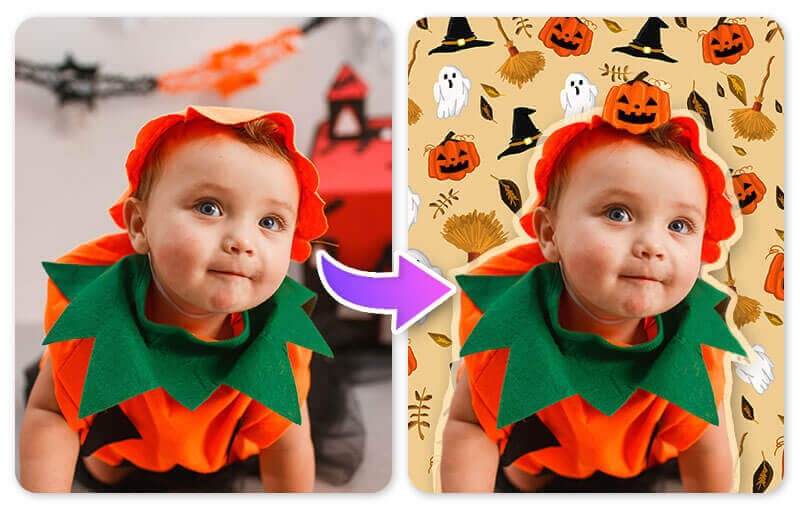 Entdecke niedliche Halloween-Hintergrundbilder.
