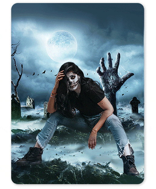 Entdecke die besten Hintergrundbilder für Halloween in der YouCam Perfect-App.