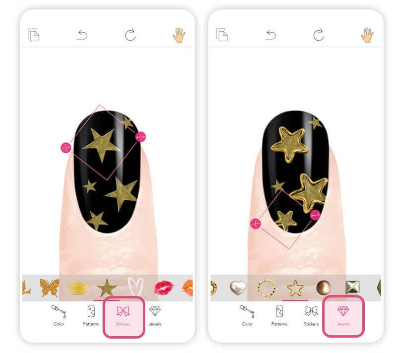 crea diseño de uñas faciles