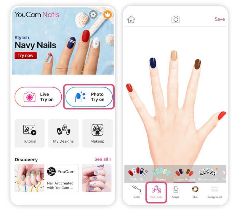 crea diseño de uñas faciles