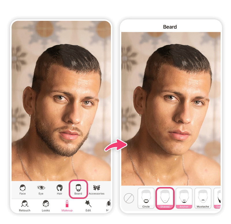 Trouvez l'outil barbe