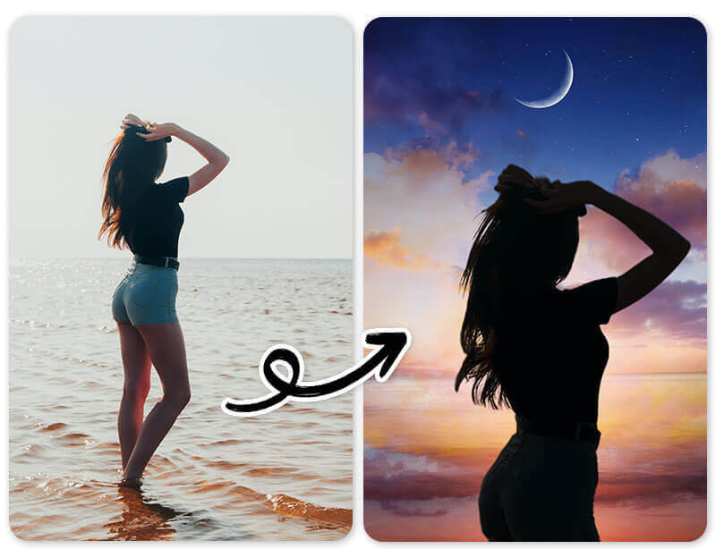 Apprenez à transformez vos photos en photo silhouette gratuitement app gratuite sur Android et IOS