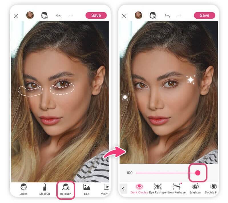 app para quitar ojeras