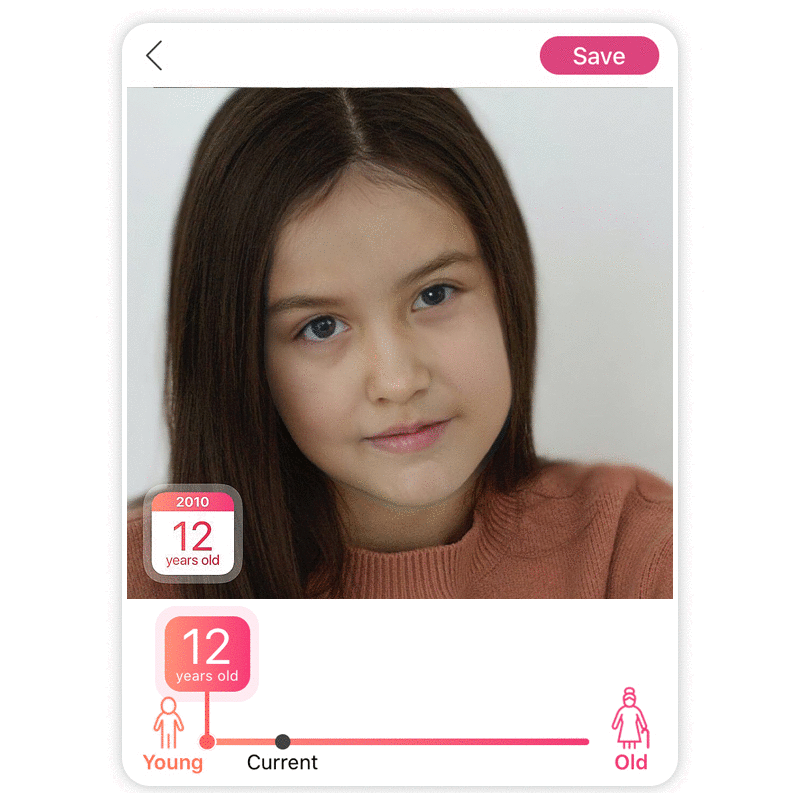 Outre le fait de déterminer l'âge que vous avez, l'application YouCam Makeup est également la meilleure application de simulation d'âge pour se voir à différents âges.