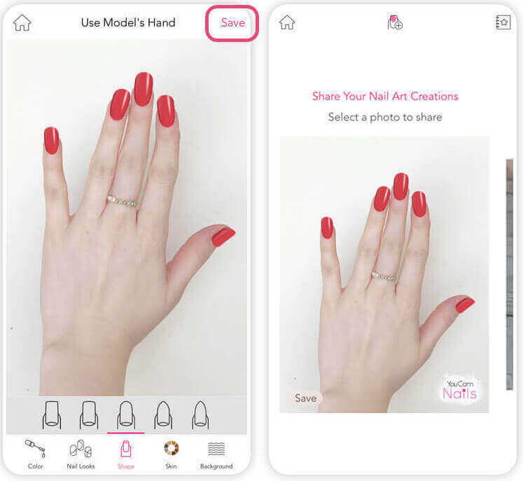 YouCam Nails quelles formes d'ongles choisir et nail art facile en 2023 sur iPhone et Android