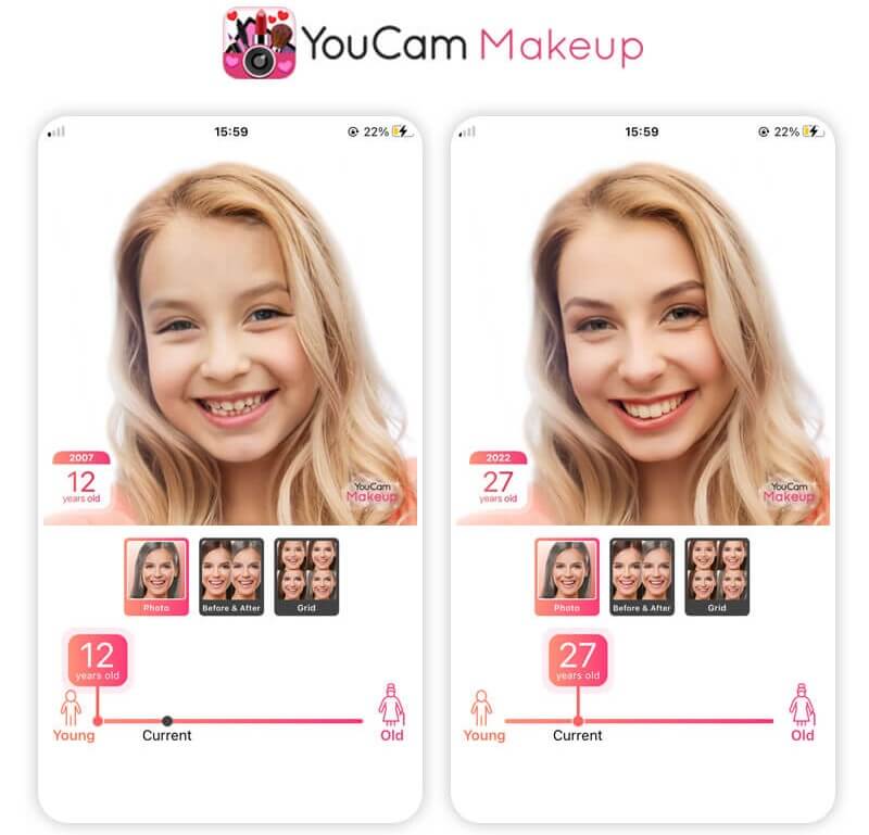 app con filtro de viejito con IA
