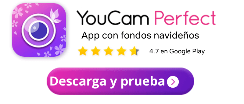 app para editar fotos con fondos navideños para fotos