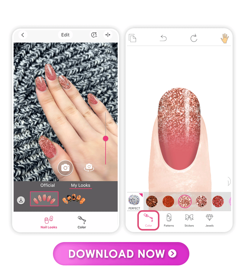 Virtual Try On Glitter Nails