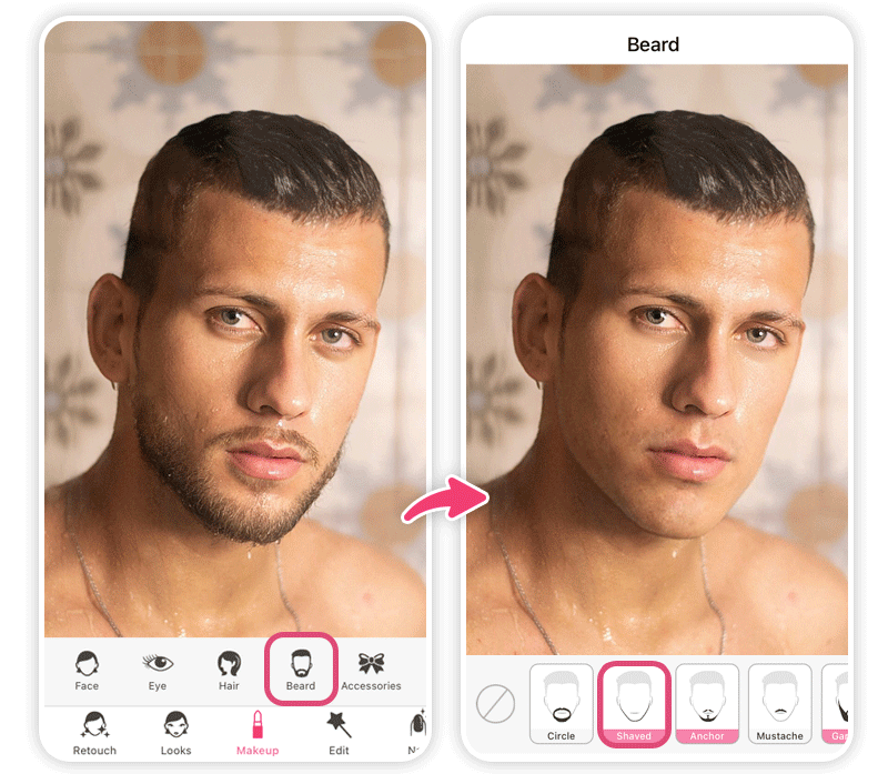 app para poner barba
