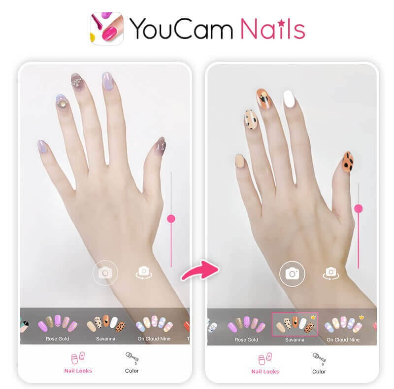 Aplicaciones para uñas YouCam Nails