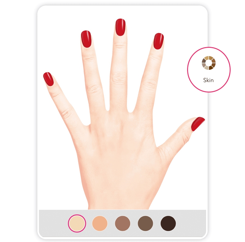 Finde mit YouCam Nails die Nagellackfarbe, die zu deinem Hauttyp passt!