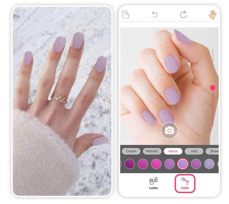 Lavendel-Nägel sind Nagel-Trend für September 2023.