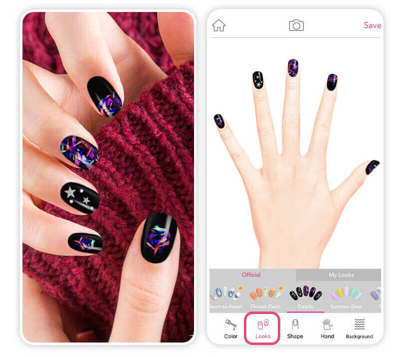 Ein von der Galaxie inspirierter Nagellack für Mai 2023.